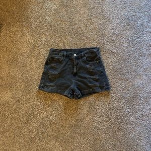 Black American eagle shorts